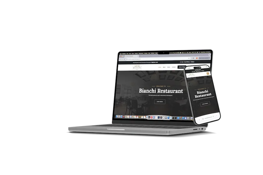 Website mockup animation