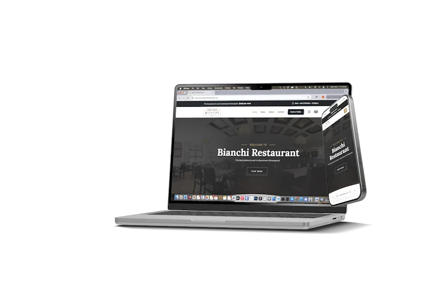 Website mockup animation