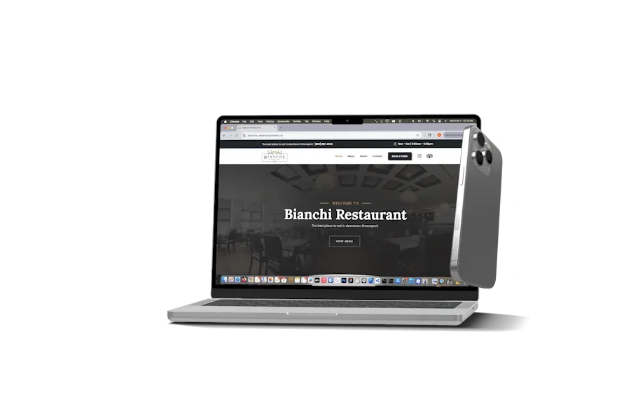 Website mockup animation