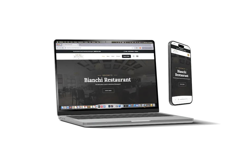 Website mockup animation