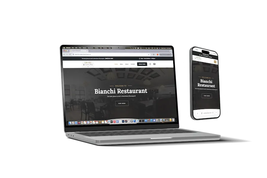 Website mockup animation