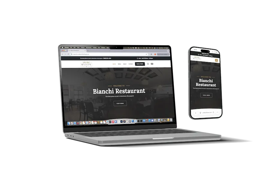 Website mockup animation