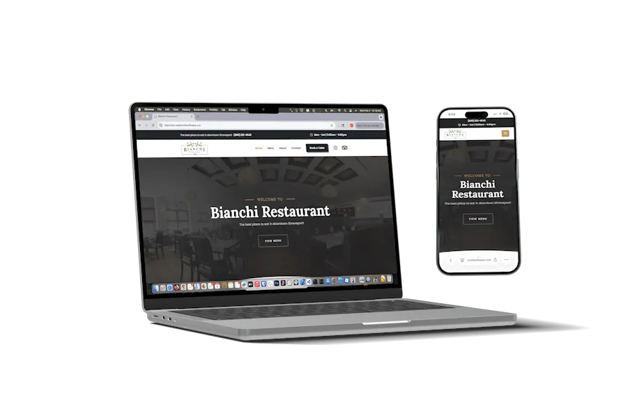 Website mockup animation
