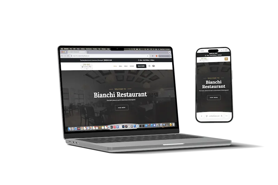 Website mockup animation