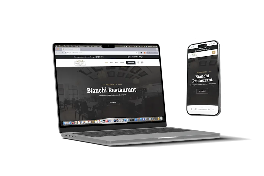 Website mockup animation