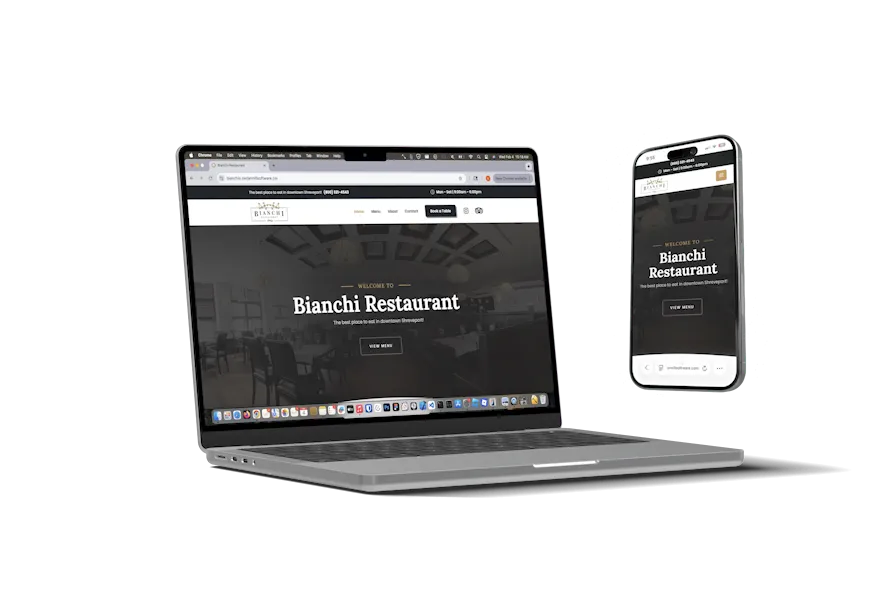 Website mockup animation